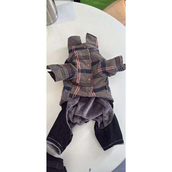 Dog winter jacket with fleece, size 1, fits small dog - Picture 2 of 6